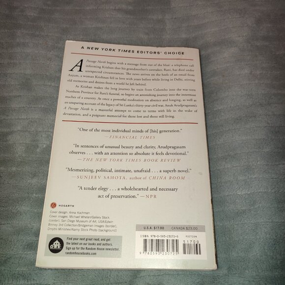 Book A Passage North Anuk Arudpragasam Booker Prize Bestseller Sri Lanka Novel - Picture 2 of 8